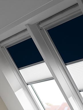 Velux rolgordijn plisse dakraam GGL